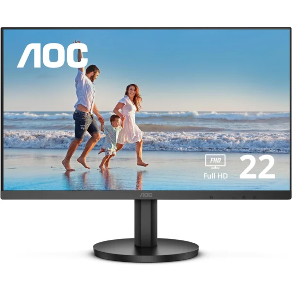 AOC 22B3HM 22in Full HD 75Hz Monitor, Adaptive-Sync, HDR Mode, for Home and Office