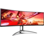 AOC Agon AG493UCX2 Super Wide Curved Gaming Monitor, Dual QHD 5120x1440, 165Hz - Image 2