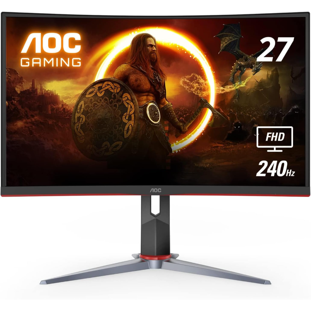 aoc-c27g2z-27-freesync-premium-curved-full-hd-ips-gaming-monitor-1.webp AOC C27G2Z 27in Curved Ultra-Fast Gaming Monitor, IPS, FHD 1080p, 0.5ms 240Hz, FreeSync Premium, HDMI/DP/VGA, Height Adjustable - Image 1