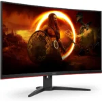 AOC C32G2ZE 32in Curved Gaming Monitor, Full HD 1920x1080, VA, 0.5ms 240Hz, AMD FreeSync Premium, DP/HDMI/VGA - Image 2