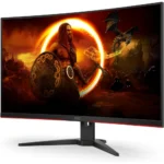 AOC C32G2ZE 32in Curved Gaming Monitor, Full HD 1920x1080, VA, 0.5ms 240Hz, AMD FreeSync Premium, DP/HDMI/VGA - Image 8