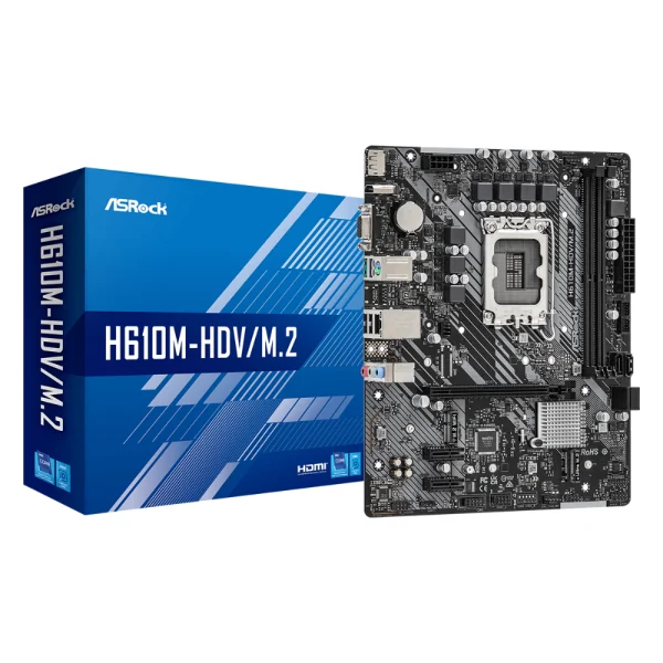 ASRock H610M-HDV/M.2 DDR4 LGA1700 Micro-ATX Motherboard