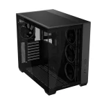 ASUS A32 PLUS ATX Mid-Tower Gaming Case, 4x ARGB Pre-installed Fans - Black - Image 2