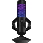 ASUS C501 ROG Carnyx USB Gaming Microphone (25mm Condenser Capsule, 192kHz/24-bit, Cardioid, high-Pass Filter, Built-in pop Filter, Metal Shock Mount, one-Touch Mute, USB, Aura Sync RGB) - Black