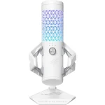 ASUS C501 ROG Carnyx USB Gaming Microphone (25mm Condenser Capsule, 192kHz/24-bit, Cardioid, high-Pass Filter, Built-in pop Filter, Metal Shock Mount, one-Touch Mute, USB, Aura Sync RGB) - White