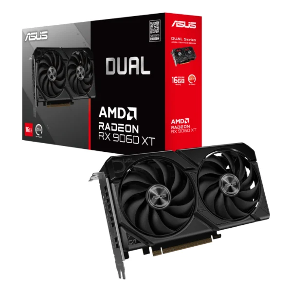 ASUS Dual Radeon RX 9060 XT 16GB GDDR6 Gaming Graphics Card