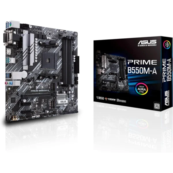 ASUS Prime B550M-A D4 (Ryzen AM4) with Dual M.2 Micro-ATX Motherboard