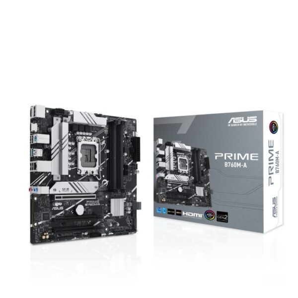 ASUS PRIME B760M-A Intel B760 (LGA1700) mATX DDR5 Motherboard
