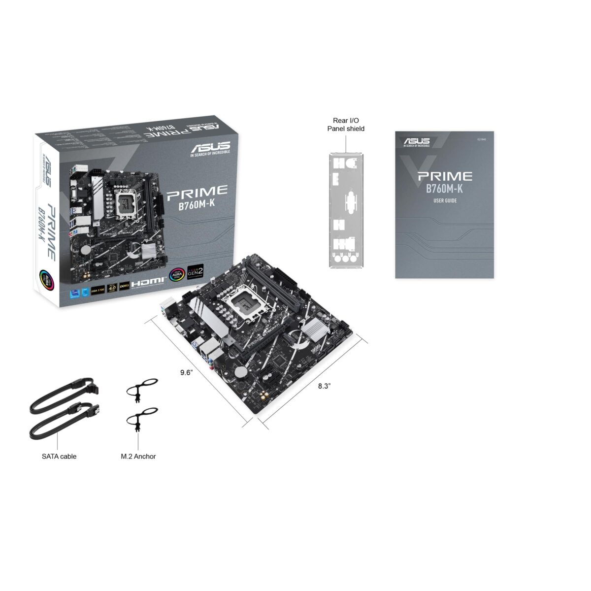 ASUS Prime B760M-K Intel B760 LGA 1700 mATX DDR5 Motherboard - Image 2