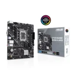 ASUS PRIME H610M-K ARGB DDR5 Intel H610 (LGA 1700) micro-ATX Motherboard, Supports 13th and 12th Gen Intel Processors
