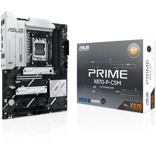 ASUS PRIME X870-P-CSM DDR5 AM5 ATX Motherboard Supports AMD Ryzen 7000/8000/9000 Series Processors