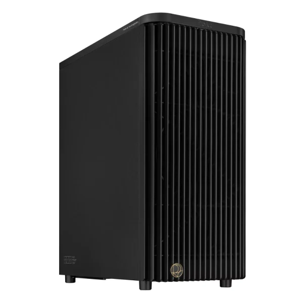 ASUS ProArt PA401 Wood Edition ATX Mid-Tower Gaming Case, Metal Panel, 2x 160mm/1x 120mm Pre-installed Fans - Black