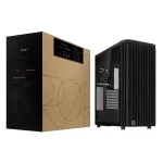 ASUS ProArt PA401 Wood Edition ATX Mid-Tower Gaming Case, Tempered Glass Panel, 2x 160mm/1x 120mm Pre-installed Fans - Black - Image 4