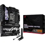 ASUS ROG Crosshair X870E Hero WiFi AM5 ATX Motherboard, Advanced AI PC Ready, 18+2+2 Power Stages, DDR5, PCIe 5.0, 5x M.2, Wi-Fi 7, USB4, AI Overclocking, Core Flex, PCIe Slot Q-Release Slim
