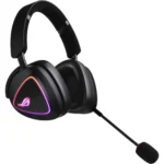 ASUS ROG Delta II (A701) Wireless Gaming Headset, BT/ROG SpeedNova 2.4GHz/3.5mm, 50mm Titanium-Plated Drivers, 10mm Super-Wideband Mic, 110HR Battery, DualFlow Audio, Compatible with PC/Switch/PS5/Xbox - Image 2