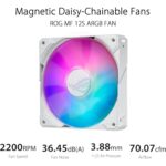 ASUS ROG RYUJIN III 360 ARGB Extreme AIO CPU Liquid Cooler, AMD Ryzen 9000 & Intel Core Ultra Ready, Asetek Gen8 V2 Pump, High Airflow & Static Pressure Magnetic Fans - White Edition - Image 4