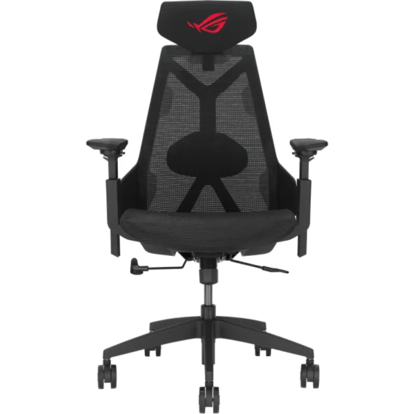 ASUS ROG SL400C Destrier Core Ergo Gaming Chair, Futuristic Cyborg Aesthetic, Seat Adjustments, Mobile Gaming Arm Support Mode