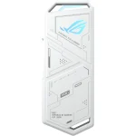 ASUS ROG STRIX Arion ESD-S1C Aluminum Alloy M.2 NVMe SSD External Portable Enclosure, USB 3.2 Gen 2 Type-C (10 Gbps), USB-C to C and USB-C to A Cables, Fits PCIe 2280/2260/2242/2230 M Key/B+M Key - White