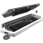 ASUS ROG STRIX Arion ESD-S1C Aluminum Alloy M.2 NVMe SSD External Portable Enclosure, USB 3.2 Gen 2 Type-C (10 Gbps), USB-C to C and USB-C to A Cables, Fits PCIe 2280/2260/2242/2230 M Key/B+M Key - White - Image 6