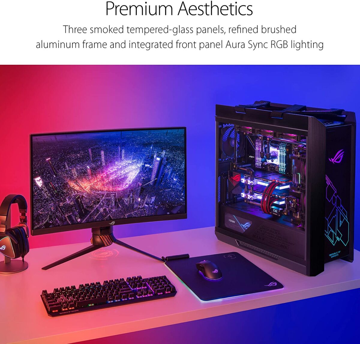 ASUS ROG Strix Helios GX601 RGB Mid-Tower Computer Case - Image 3