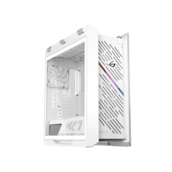 ASUS ROG Strix Helios II GX601S E-ATX Mid-Tower Gaming Case, 4x 140mm Pre-installed Fans - White