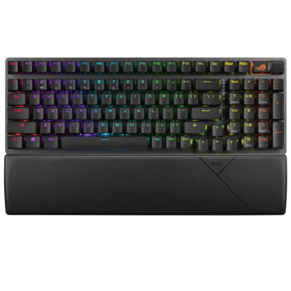 ASUS ROG Strix X901 Scope II 96 Wireless Gaming Keyboard, Tri-Mode Connection, Dampening Foam & Switch-Dampening Pads, Hot-Swappable Pre-lubed ROG NX Storm Clicky Switches, ABS Keycaps, RGB - Black