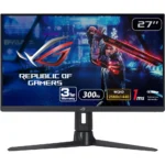 ASUS ROG Strix XG27AQMR Gaming Monitor, 27-inch, 2K QHD (2560x1440), Fast IPS, 300Hz (above 144Hz), 1 ms GTG, G-Sync compatible, Variable Overdrive, ELMB Sync, DisplayHDR 600