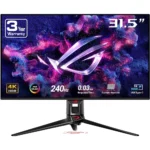 ASUS ROG Swift PG32UCDM 32in 4K OLED Gaming Monitor - UHD (3840 x 2160), QD-OLED, 240Hz, 0.03ms, G-SYNC Compatible, Custom Heatsink, Graphene film, 99% DCI-P3, True 10-bit, 90W USB-C