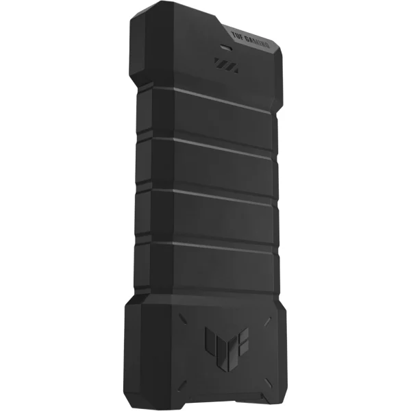 ASUS TUF Gaming A2 ESD-T1W USB-C 3.2 Gen 2x2 Portable SSD Enclosure, Dual M.2 NVMe PCIe and SATA, MIL-STD-810H Drop Resistance, IP68 Water and dust Resistance, Aluminum Alloy Chassis and a Thermal Pad