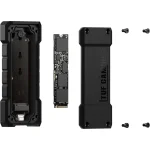 ASUS TUF Gaming A2 ESD-T1W USB-C 3.2 Gen 2x2 Portable SSD Enclosure, Dual M.2 NVMe PCIe and SATA, MIL-STD-810H Drop Resistance, IP68 Water and dust Resistance, Aluminum Alloy Chassis and a Thermal Pad - Image 5