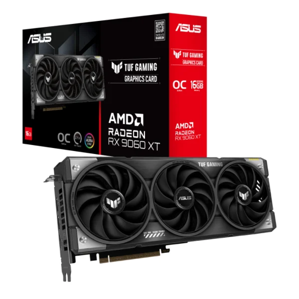 ASUS TUF Gaming Radeon RX 9060 XT 16GB GDDR6 OC Gaming Graphics Card