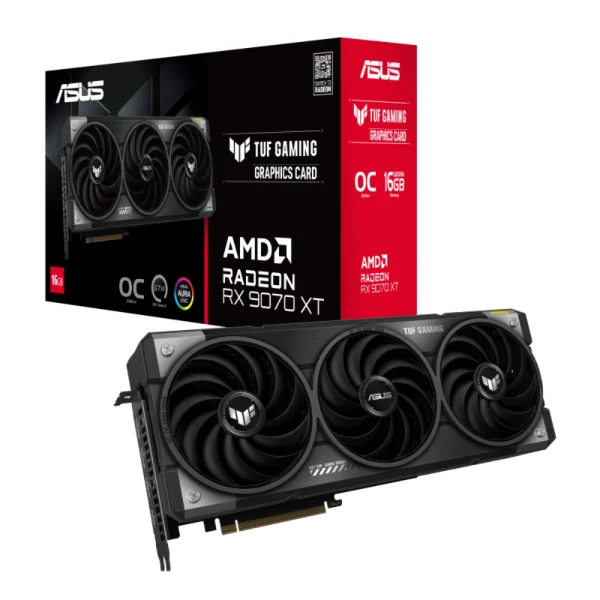 ASUS TUF Gaming Radeon RX 9070 XT 16GB GDDR6 OC  Gaming Graphics Card
