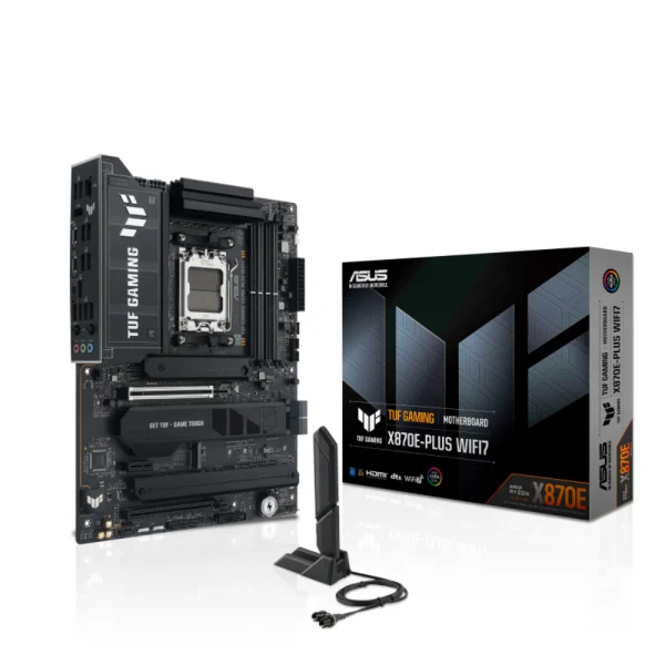ASUS TUF GAMING X870E-PLUS WIFI7 DDR5 AM5 ATX Motherboard Supports AMD Ryzen 7000/8000/9000 Series Processors