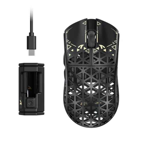 ATTACK SHARK R5 Ultra Carbon Fiber Wireless 8K PAW3950MAX Gaming Mouse - Black