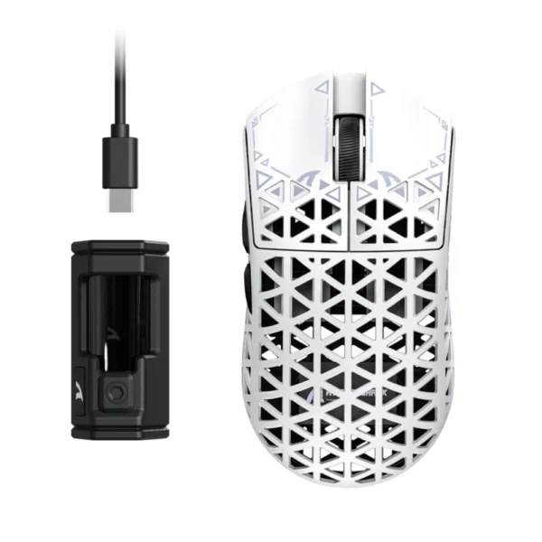 ATTACK SHARK R5 Ultra Carbon Fiber Wireless 8K PAW3950MAX Gaming Mouse - White