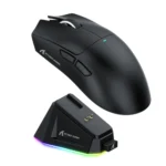ATTACK SHARK X11 Wireless Gaming Mouse with Charging Dock - Black - Image 2