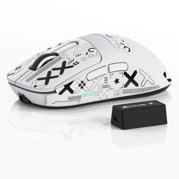 ATTACK SHARK X3PRO Three Modes 8K Gaming Mouse - White