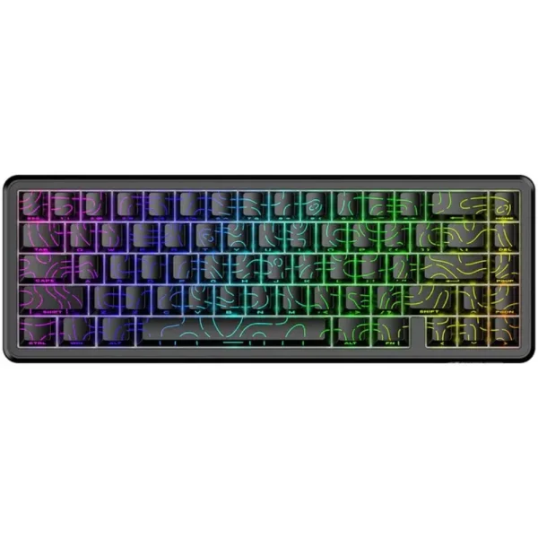 ATTACK SHARK X65 HE 65% Wired Gaming Keyboard Magnetic Switch Rapid Trigger - Black Contours