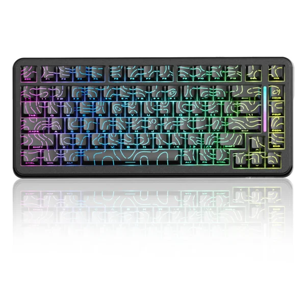 ATTACK SHARK X82PRO HE Wireless Rapid Trigger Gaming Keyboard Magnetic Switch - Black Contours