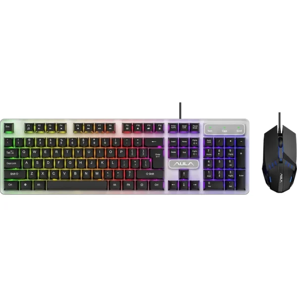 AULA F3061 Membrane Gaming Keyboard & Mouse Combo - Black