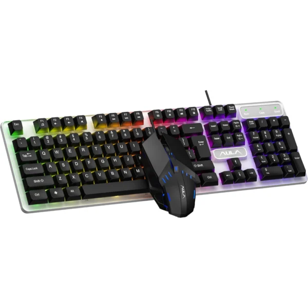 AULA F3061 Membrane Gaming Keyboard & Mouse Combo - Black