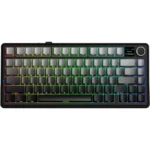 AULA F75 MAX Wireless Mechanical Keyboard, TFT Screen and Knob, 75% Gasket Hot Swappable Custom Keyboard - Black - LEOBOG Reaper Switch - Image 2