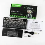 AULA F75 MAX Wireless Mechanical Keyboard, TFT Screen and Knob, 75% Gasket Hot Swappable Custom Keyboard - Black - LEOBOG Reaper Switch - Image 7