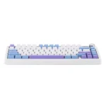 AULA F75 MAX Wireless Mechanical Keyboard, TFT Screen and Knob, 75% Gasket Hot Swappable Custom Keyboard - White Blue - LEOBOG Reaper Switch - Image 4