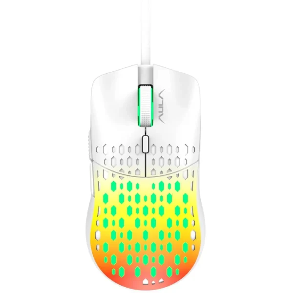 AULA S11Pro 6 Keys Wired Gaming Mouse - Orange/White