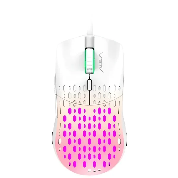 AULA S11Pro 6 Keys Wired Gaming Mouse - Pink/White