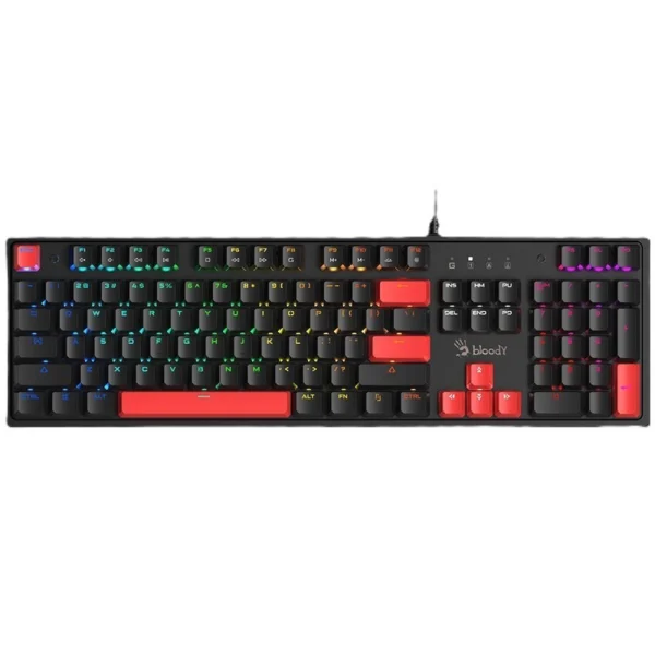 Bloody S510R Mechanical Gaming Keyboard - Red Switches - Fire Black