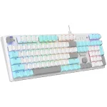 Bloody S510R Mechanical Gaming Keyboard - Red Switches - Icy White - Image 3