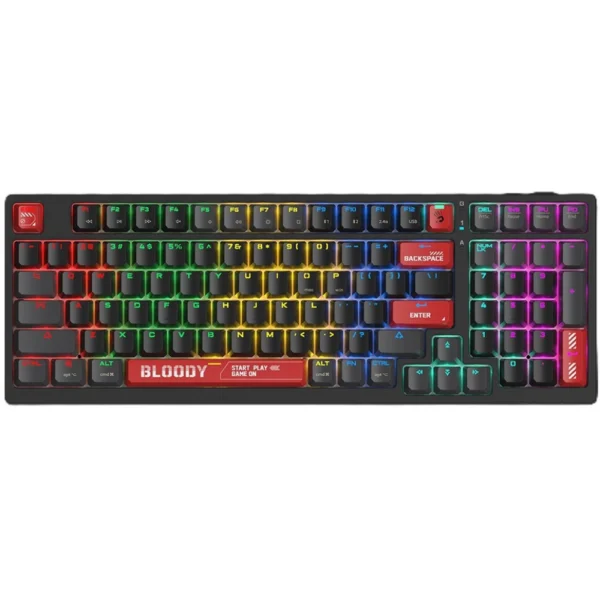 Bloody WS98 DUAL-CORE Wireless Mechanical Gaming Keyboard - Red Switches - Bloody Red