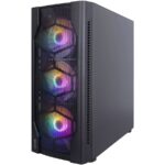 Boost Lion with 4 RGB Fan ATX Gaming Case Black - Image 2